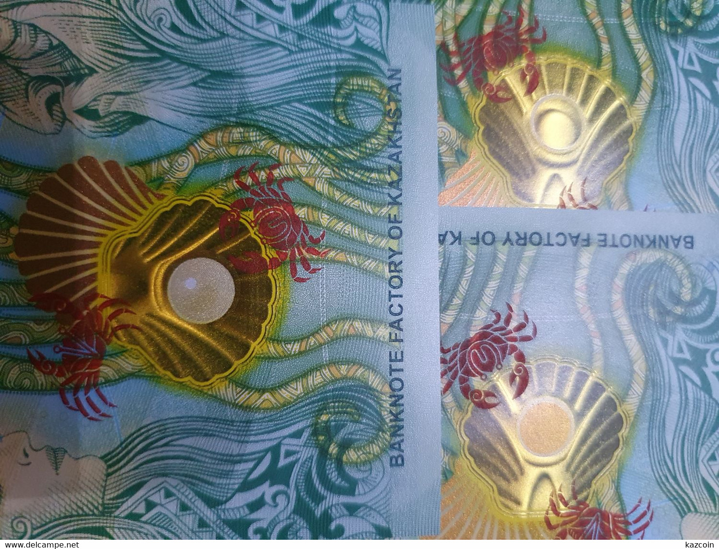 2021 Kazakhstan Kasachstan - Test Banknote Romeo and Juliet (2 types) and Gold Fish (3 varieties) VERY RARE!!!! - UNC -