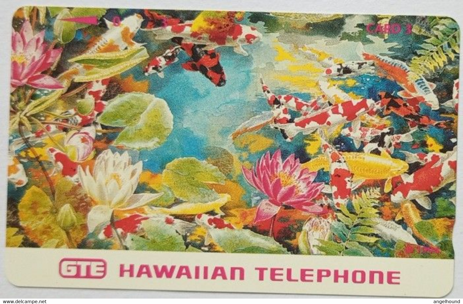 Hawaii GTE Card 3 " Kou Fish And Flowers " MINT - Hawaï