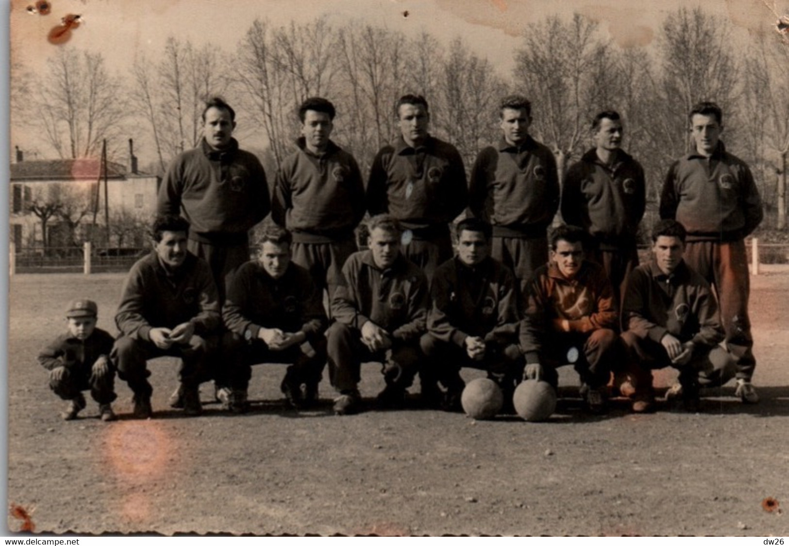 Equipe De Football Militaire à Identifier - Décembre 1955, Royal Photo - Oorlog, Militair