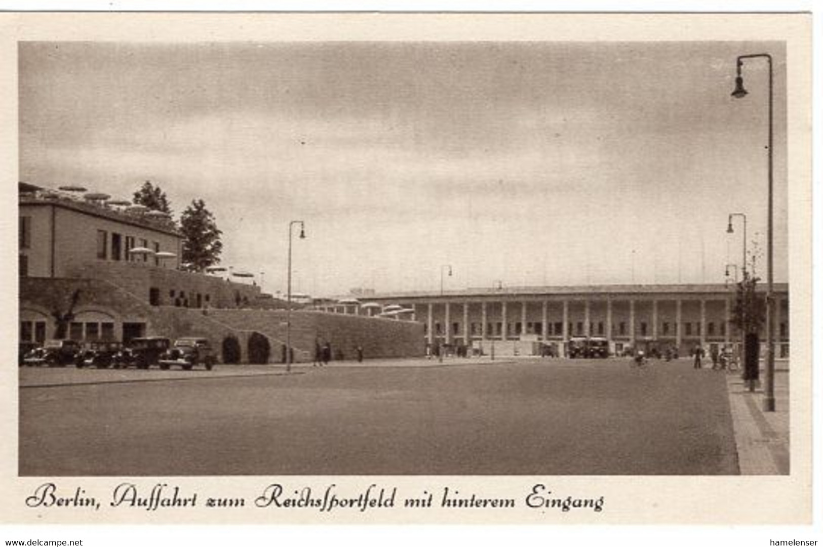 52516 - Deutsches Reich - 1936 - Auffahrt Zum Reichssportfeld - Olympische Spiele