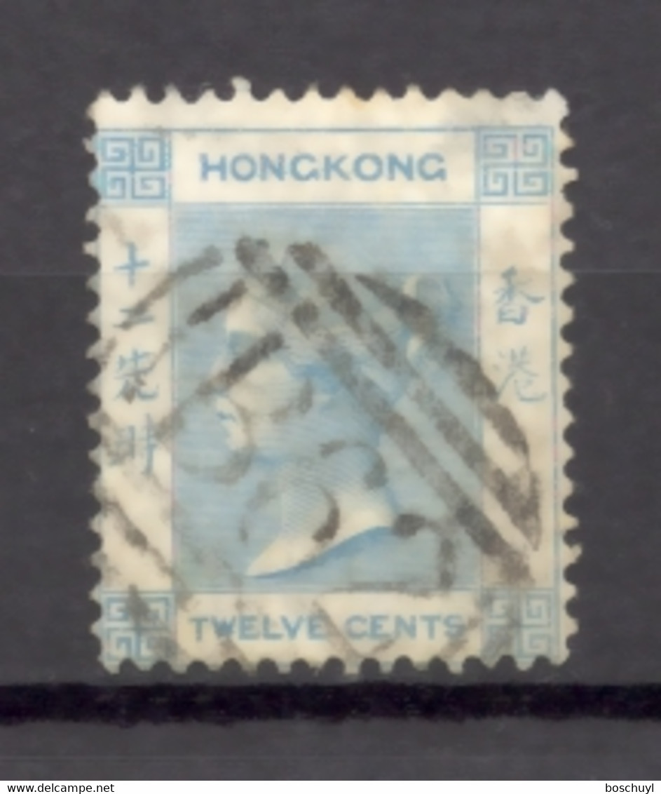 Hong Kong, 1865, Queen Victoria, 12 C., Used, Michel 12a - Sonstige & Ohne Zuordnung