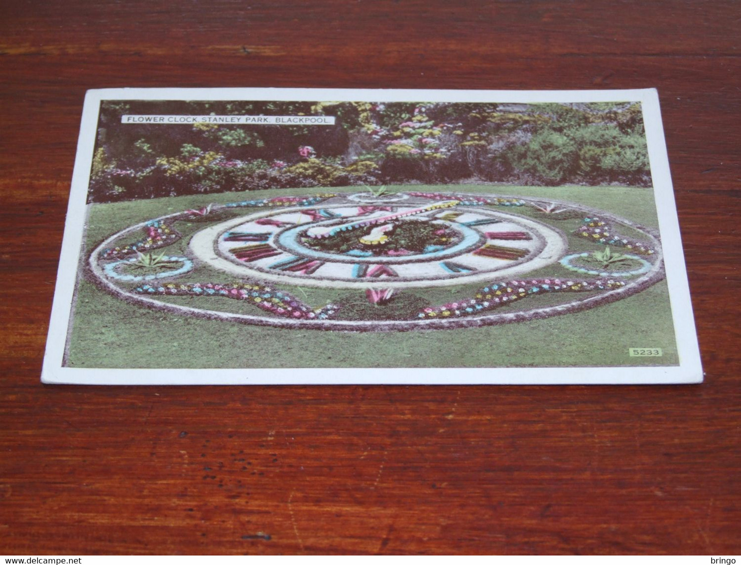 47366-                    FLOWER CLOCK, STANLEY PARK, BLACKPOOL, LANCASHIRE - Blackpool