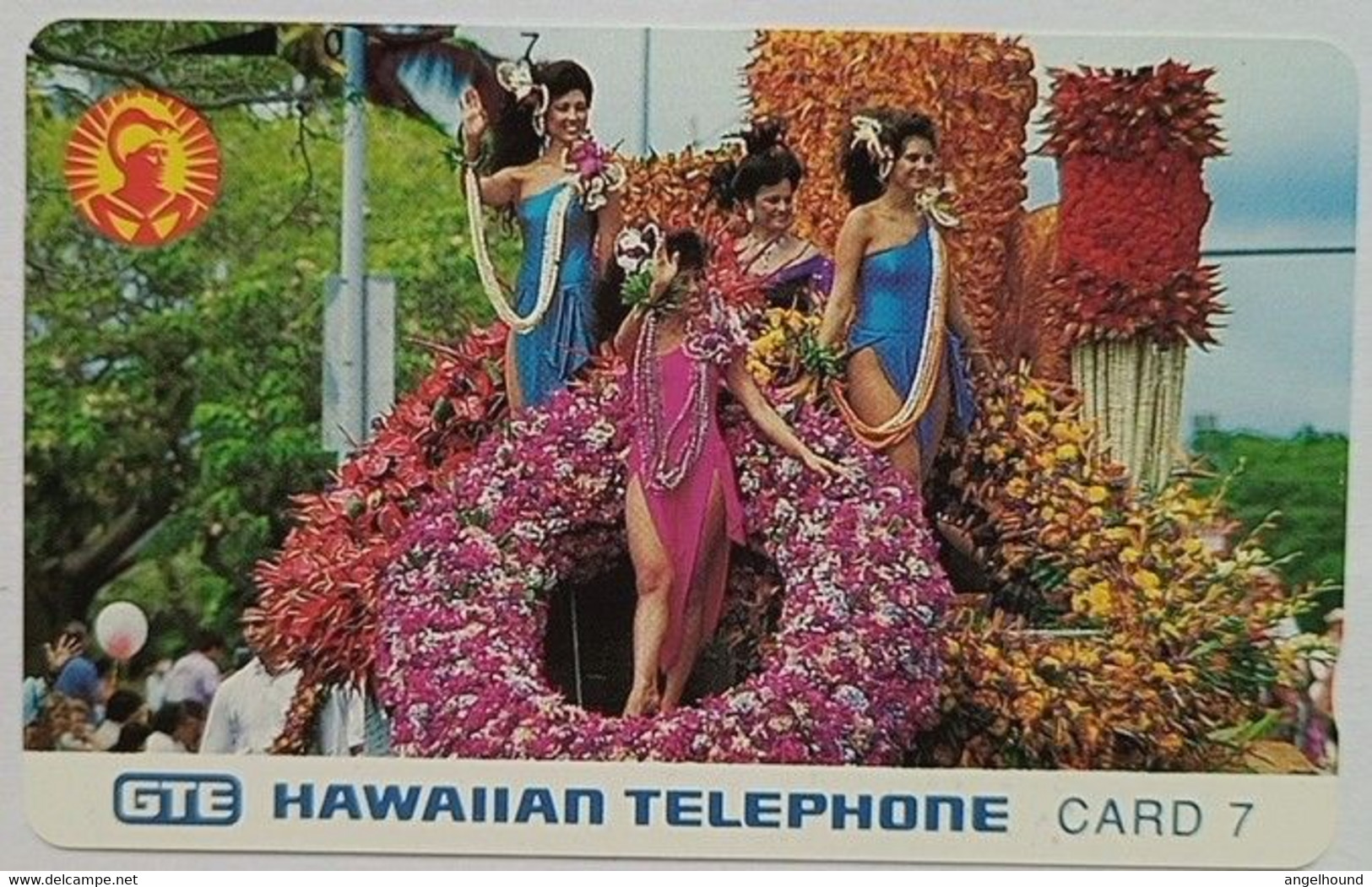Hawaii MINT Tamura Card 7 " Aloha Festival 1991- Floral Float " - Hawaï