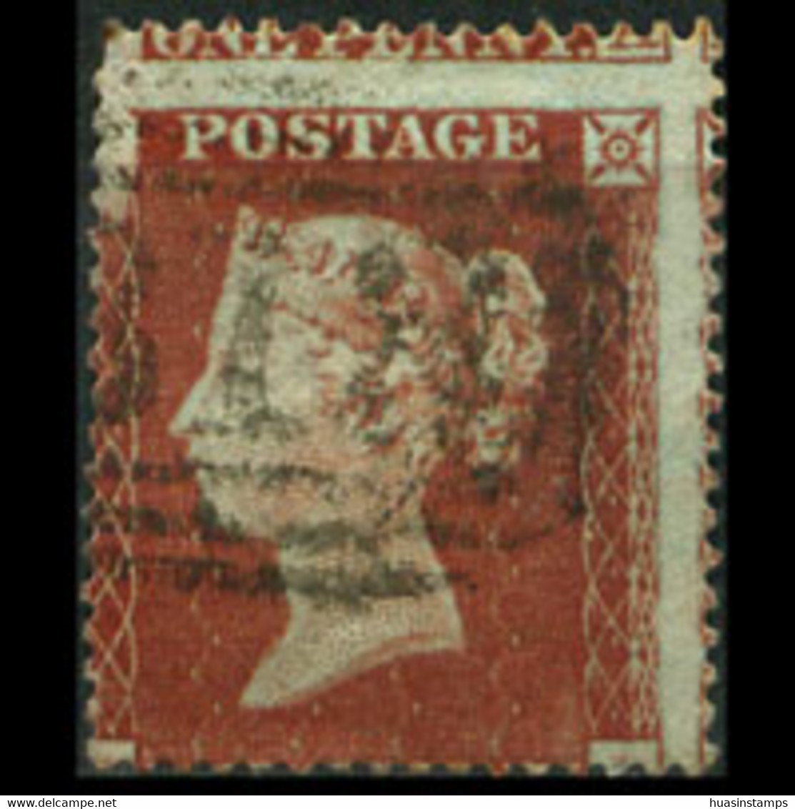 G.B. 1854 - Scott# 8 Queen Shift 1p Used - Used Stamps