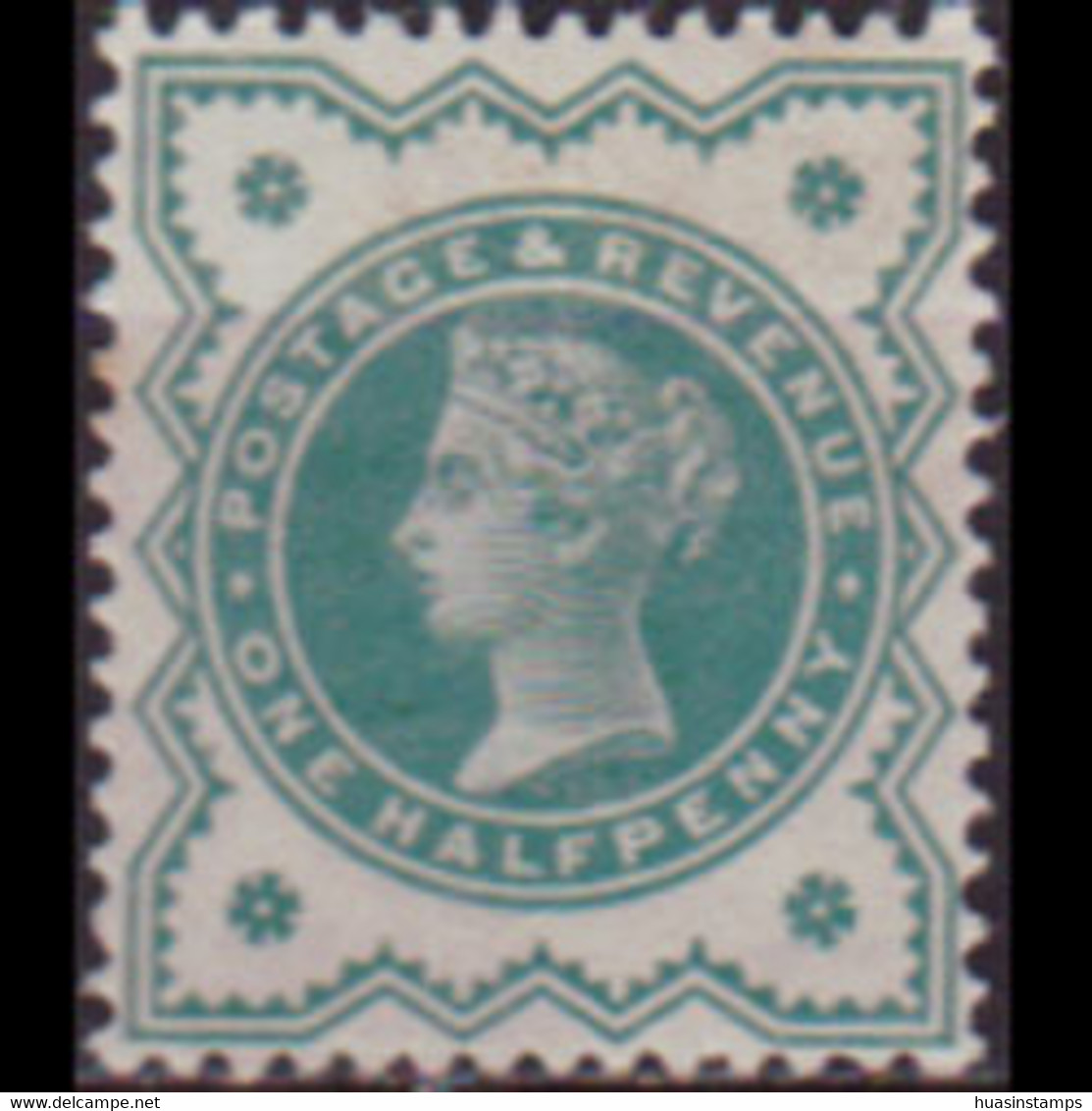 G.B. 1900 - Scott# 125 Queen Victoria 1/2p LH - Unused Stamps