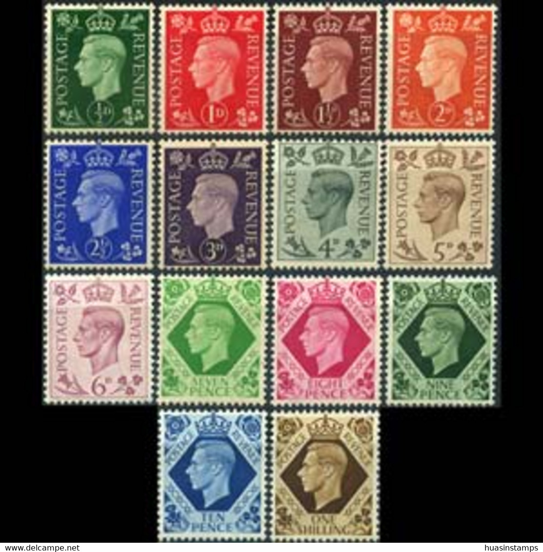 G.B. 1937 - Scott# 235-48 King GVI Set Of 14 MNH - Ungebraucht