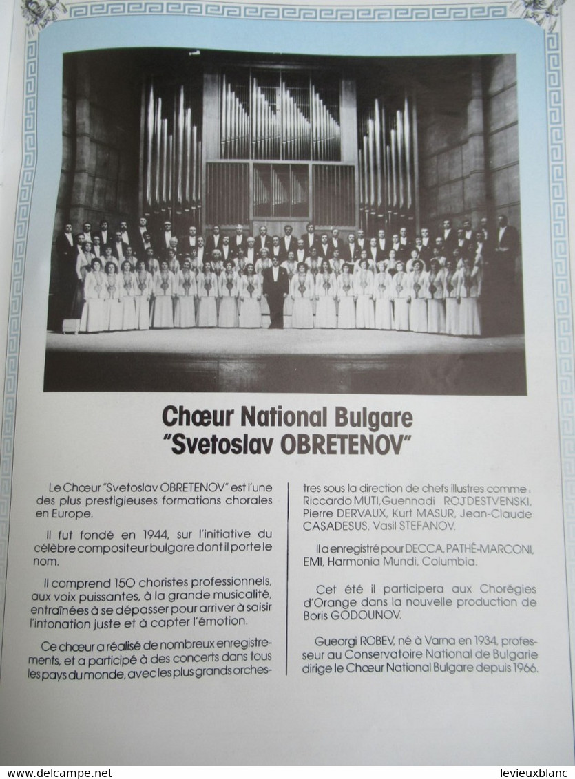 Grand programme d'Opéra/ Palais Omnisports Paris-Bercy/ TURANDOT/ Puccini/ Michel Plasson/1985                   PROG308