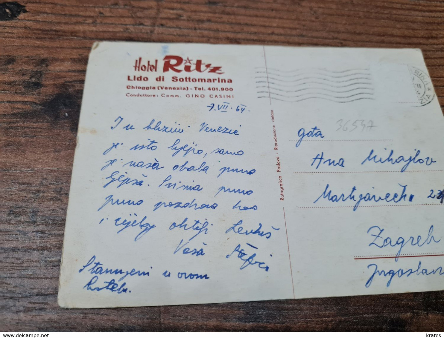 Postcard - Italia, Chioggia, Hotel Ritz    (V 36547) - Chioggia