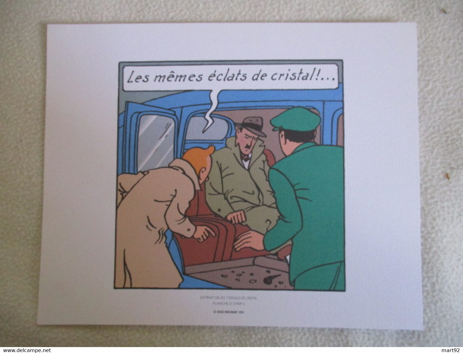 3 PLANCHES EXTRAIT DE LES 7 BOULES DE CRISTAL TINTIN  HERGE MOULINSART 2011 - Hergé