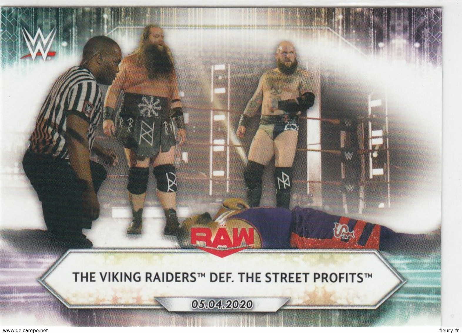 The Viking Raiders   #66   Def. The Street Profits    2021 Topps WWE - Tarjetas