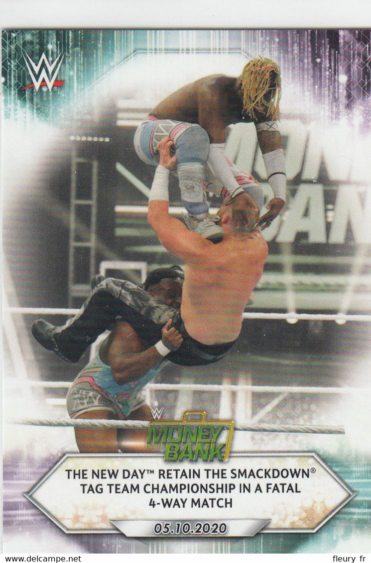 THE NEW DAY   #67    The New Day Retain   2021 Topps WWE - Tarjetas