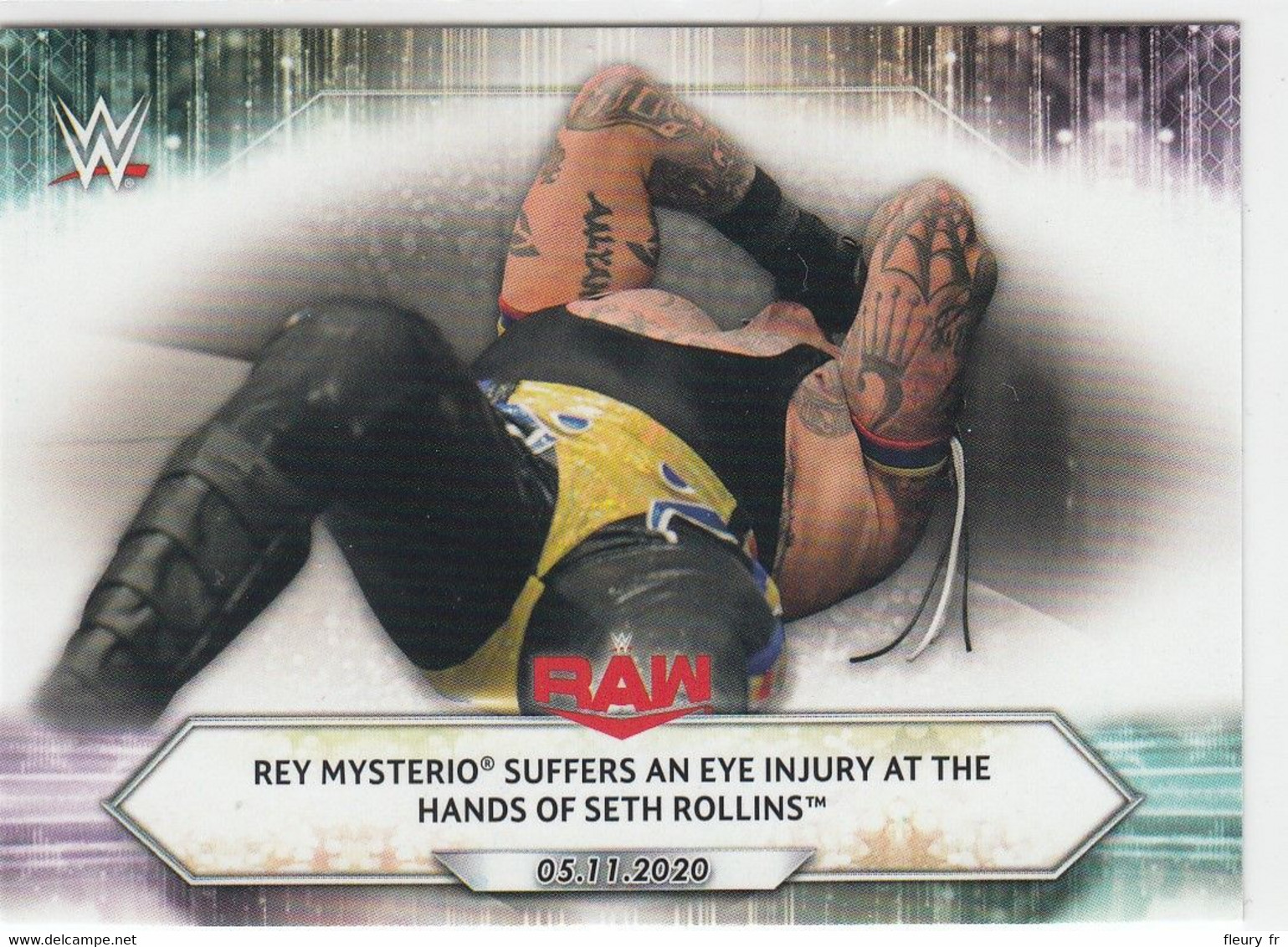 Rey Mysterio   #71    Suffers An Eye Injury   2021 Topps WWE - Trading Cards