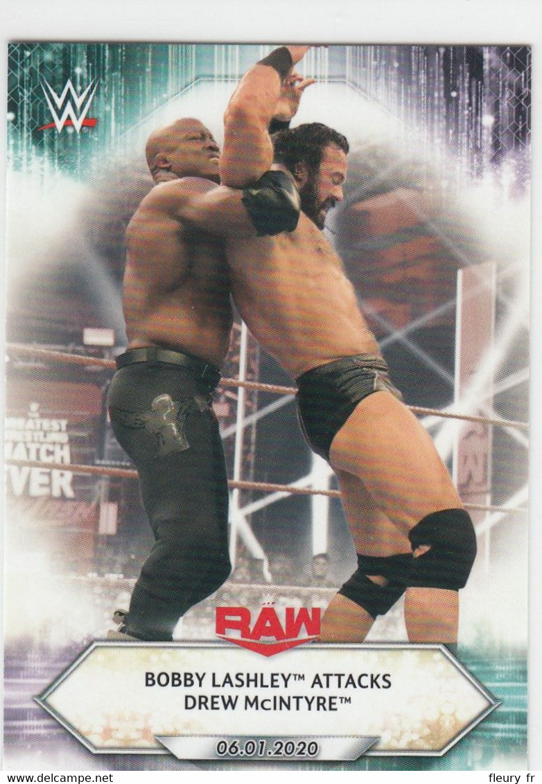 Bobby Lashley   #83   Attacks Drew McIntyre  2021 Topps WWE - Trading Cards