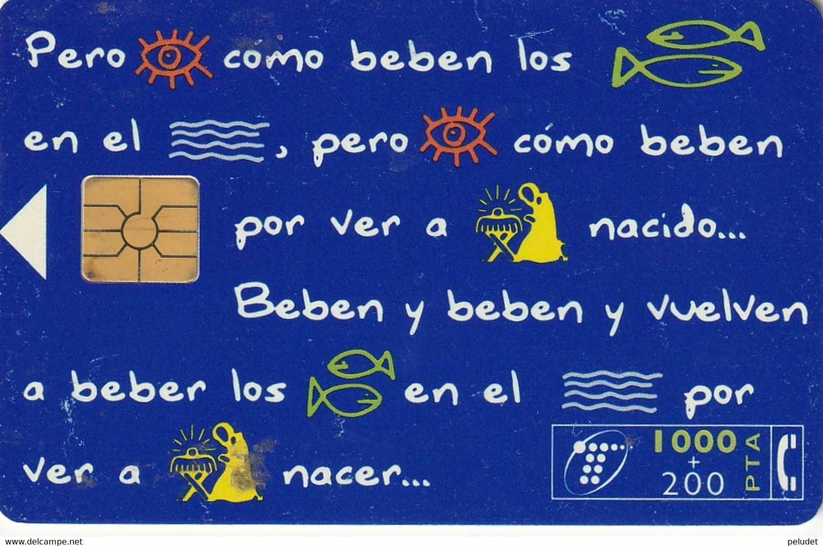 Spain, Espagne, Telefonica 1000 + 200 Feliz 1996 - Other & Unclassified