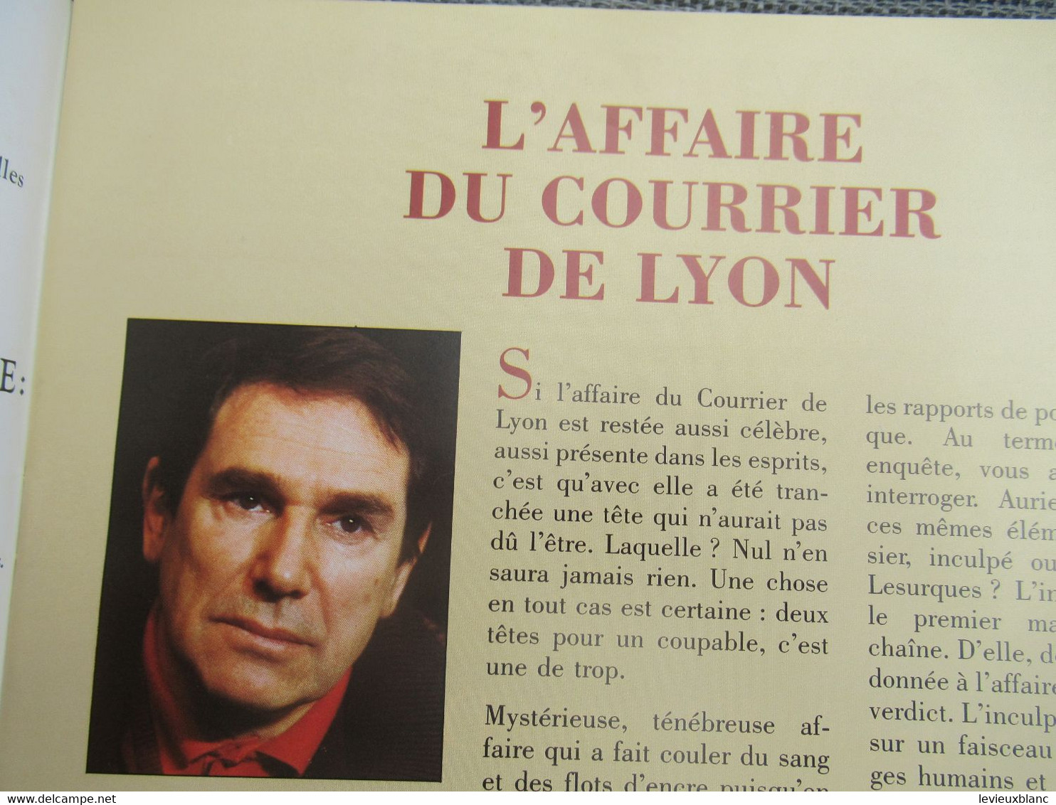 Grand programme /L'Affaire du Courrier de LYON/ Palais des Sports/Robert HOSSEIN/ DECAUX/1987       PROG311