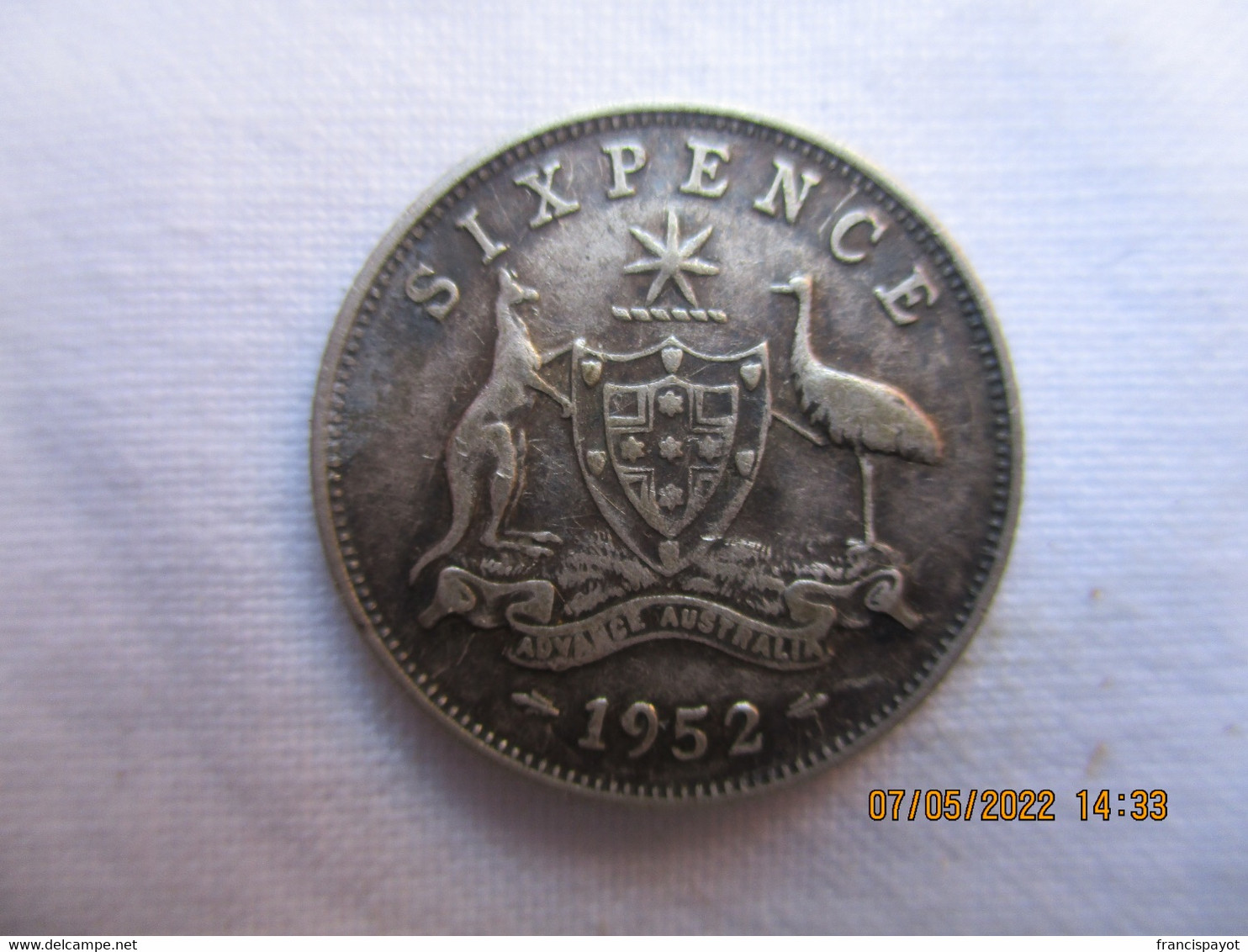 Australia: 6 Pence 1952 - Sixpence