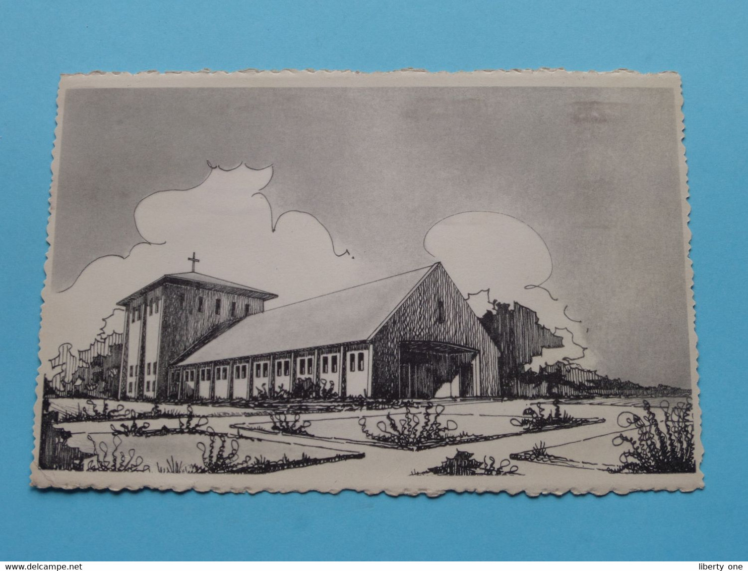 Mission De KINGUNGI Ontwerp Voor De Kerk " O.L.Vrouw Hemelvaart " ( Edit. : Thill ) Anno 1956 ( See / Voir Scan ) ! - Congo Belge