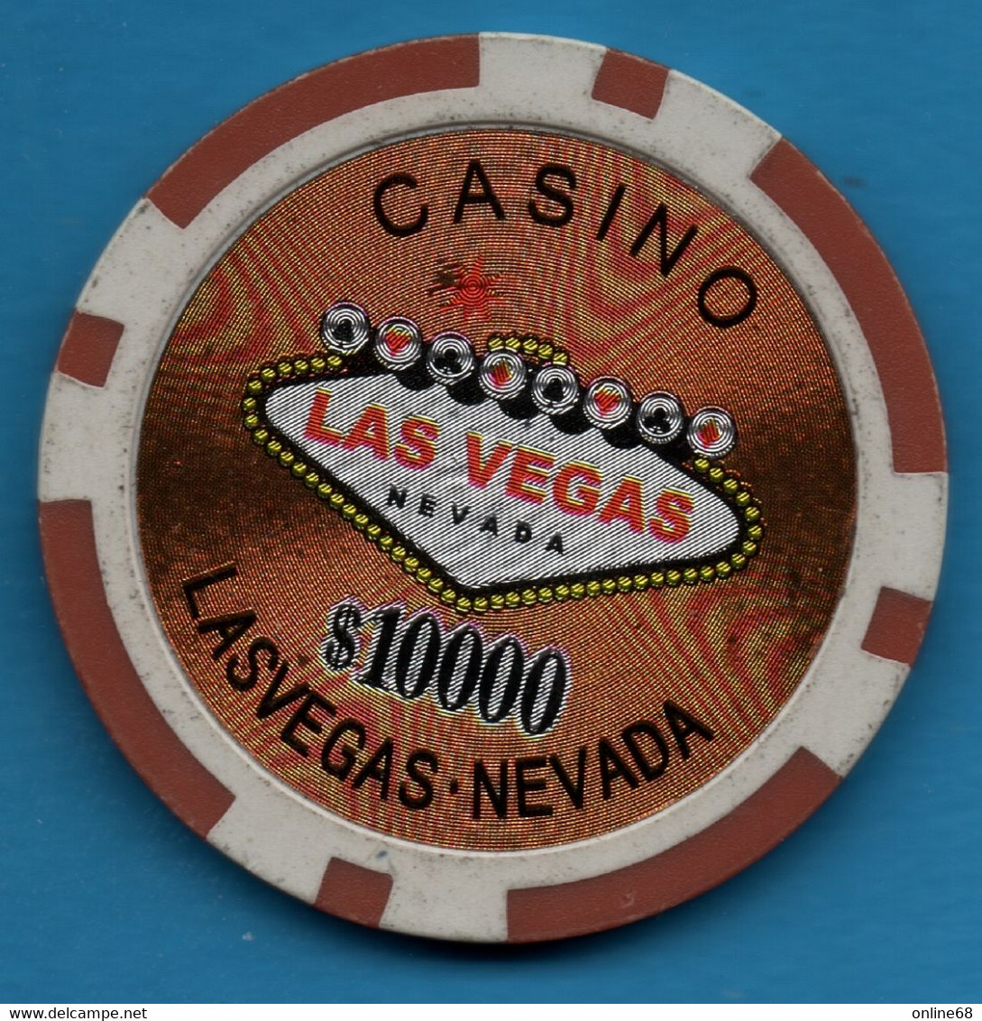 USA CASINO LAS VEGAS NEVADA POKER CHIPS $10.000 - Casino