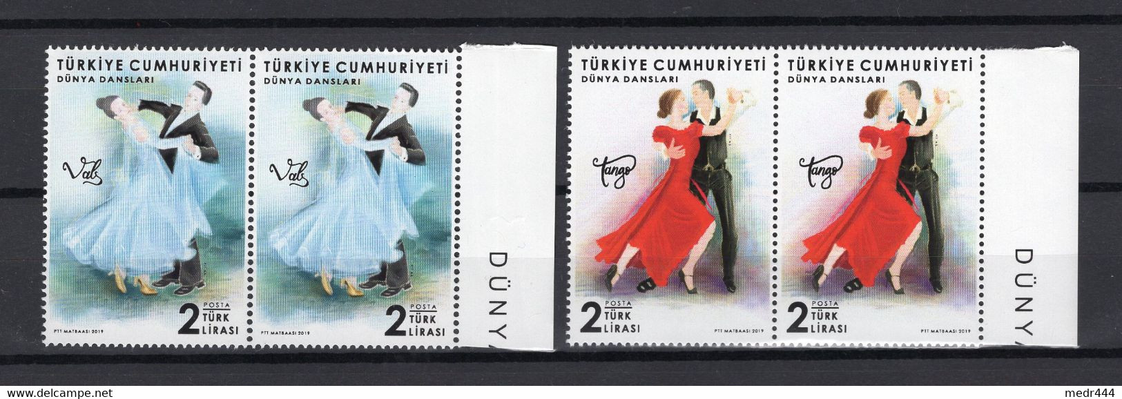 Turkey/Turquie 2019 - World Dances - Pair Of Stamps 2v - Complete Set - MNH** - Superb*** - Lettres & Documents