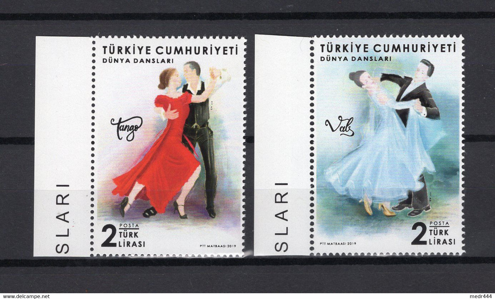 Turkey/Turquie 2019 - World Dances - Stamps 2v - Complete Set - MNH** - Superb*** - Covers & Documents