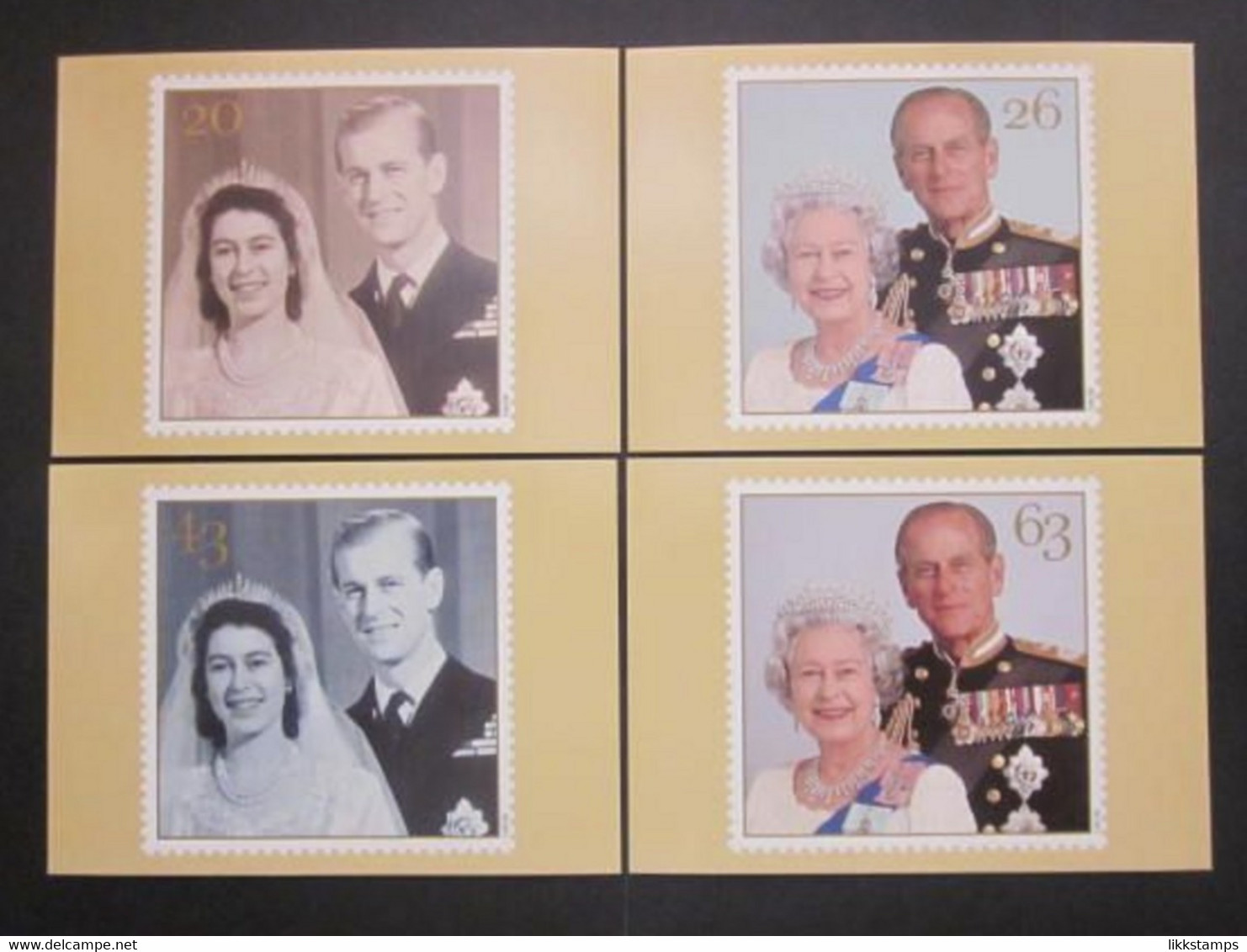 1997 ROYAL GOLDEN WEDDING P.H.Q. CARDS UNUSED, ISSUE No. 193 (B) #00552 - Cartes PHQ