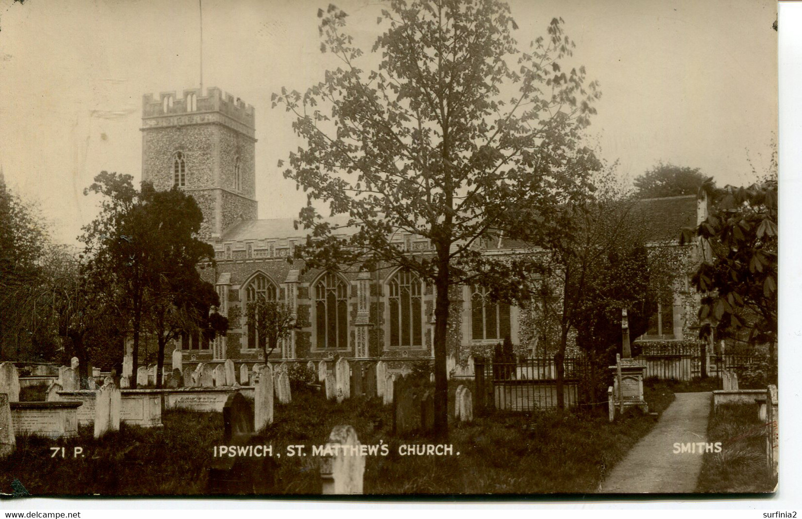 SUFFOLK - IPSWICH - ST MATTHEW'S CHURCH RP Suf475 - Ipswich