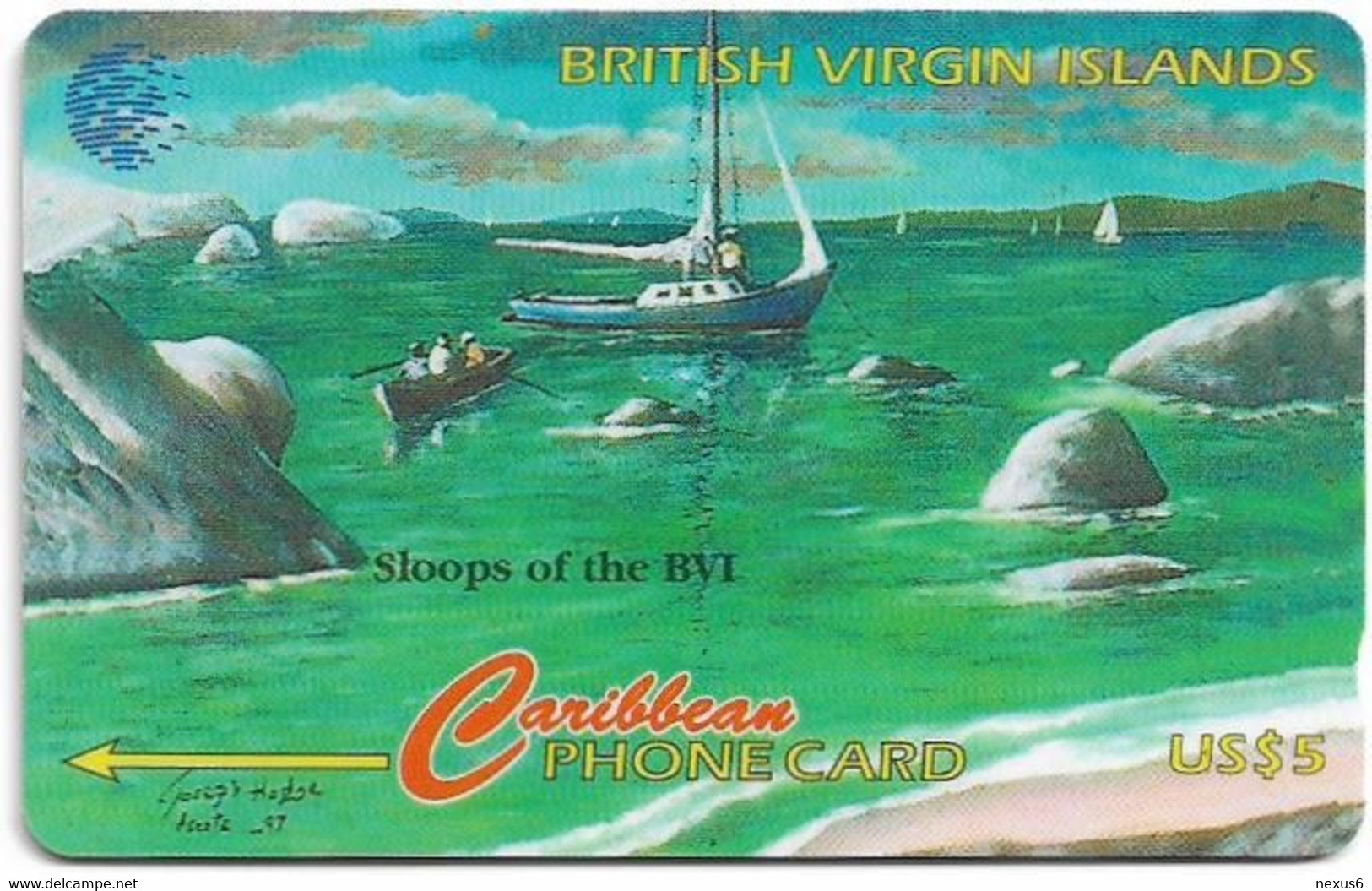 British Virgin Islands - C&W (GPT) - Sloops, 193CBVF, 1998, 15.000ex, Used - Maagdeneilanden