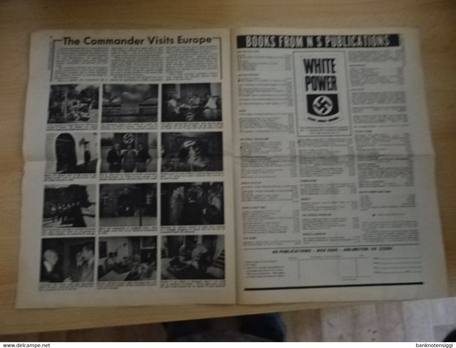 Zeitung"White Power"The Revolutionary Voice Of National Socialism Okt.1975 - English