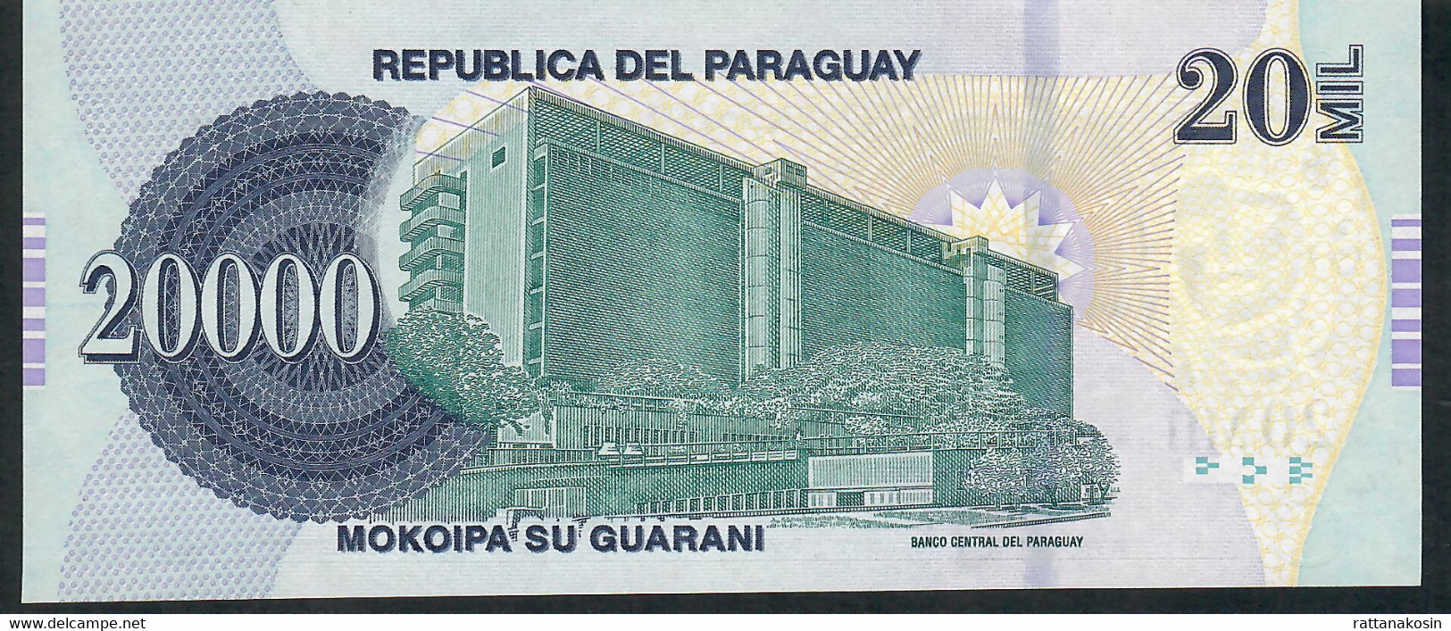 PARAGUAY P238a 5000 GUARANIES 2015 #F   FIRST PREFIX F  UNC. - Paraguay