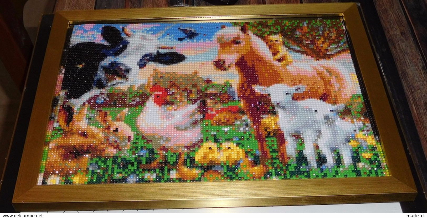 Tableau Perles ( Diamond Painting) : Animaux Ferme - Parels