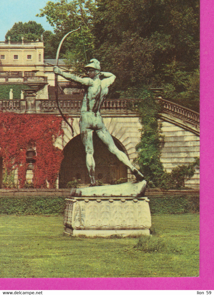 276372 / Germany - Potsdam - Statue Archery ,Tir A L'Arc , Bogenschiessen , Orangery Sanssouci Park , Deutschland - Tiro Con L'Arco