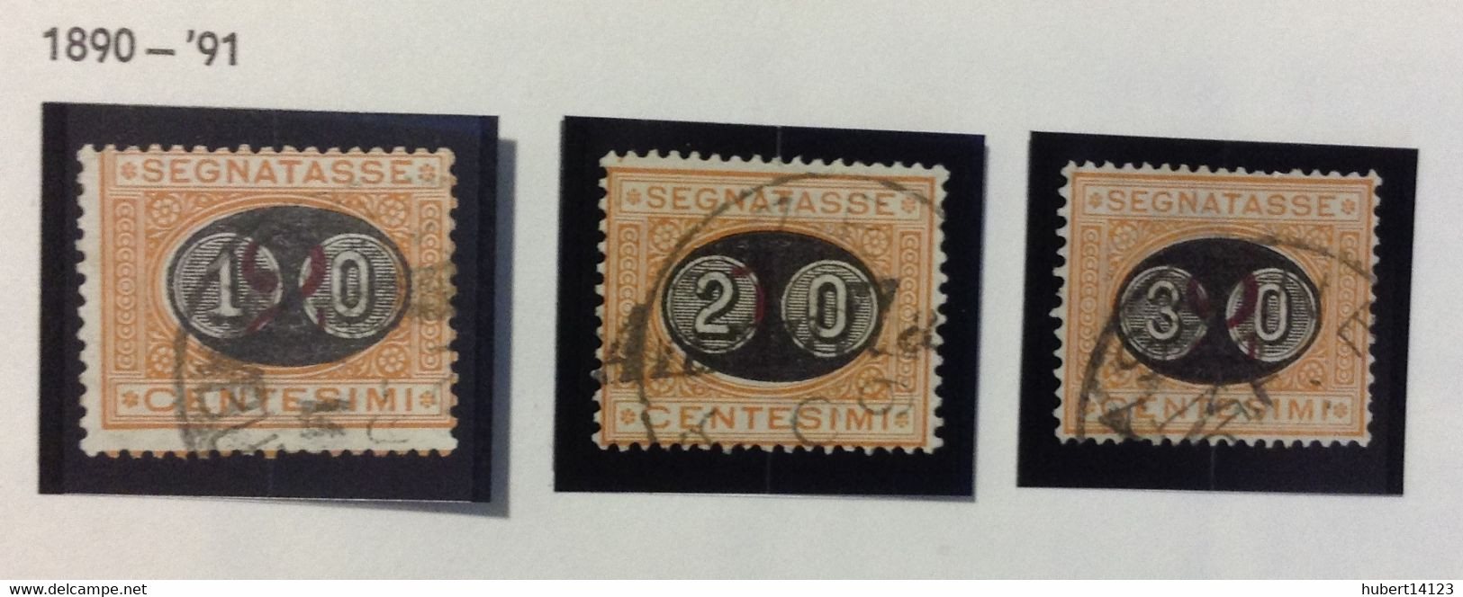Italie TAXE N° 22 à 24 De 1890 Oblitérés - Postage Due