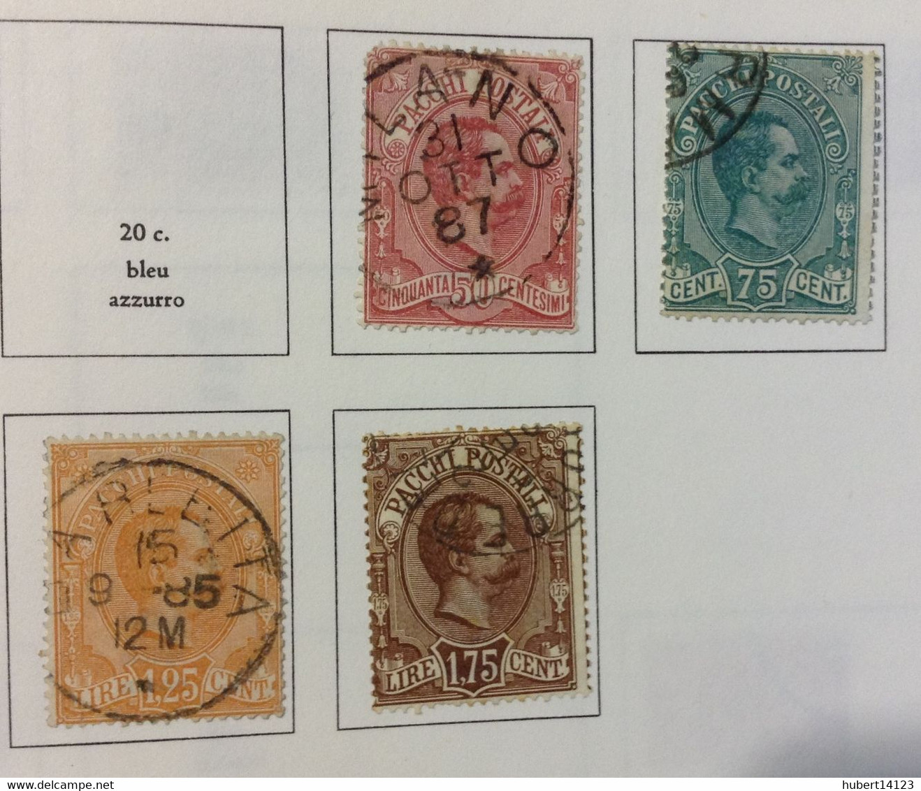 Italie COLIS POSTAUX N° 3 à 6 De 1884 Oblitérés - Postpaketten