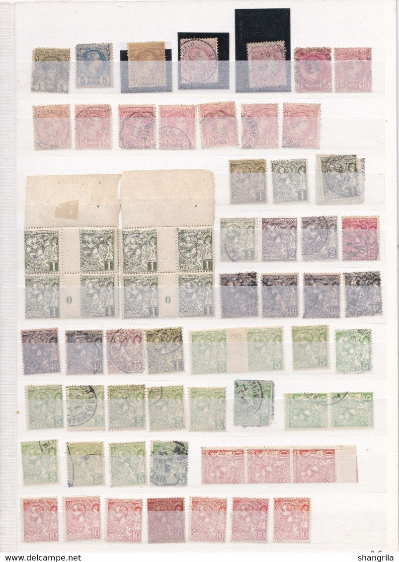 PDB 159      Monaco  Lot De Timbres Pour étude échanges … - Collections, Lots & Séries