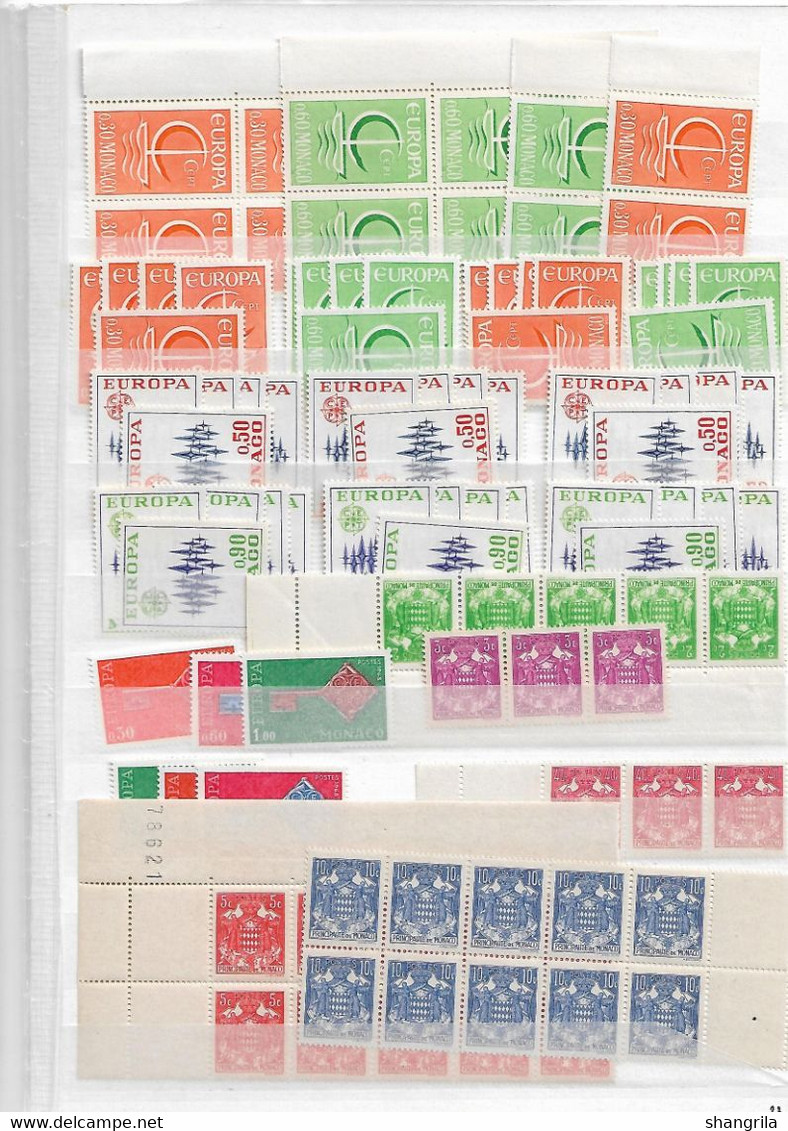 PDB 159      Monaco  Lot De Timbres Pour étude échanges … - Collections, Lots & Séries