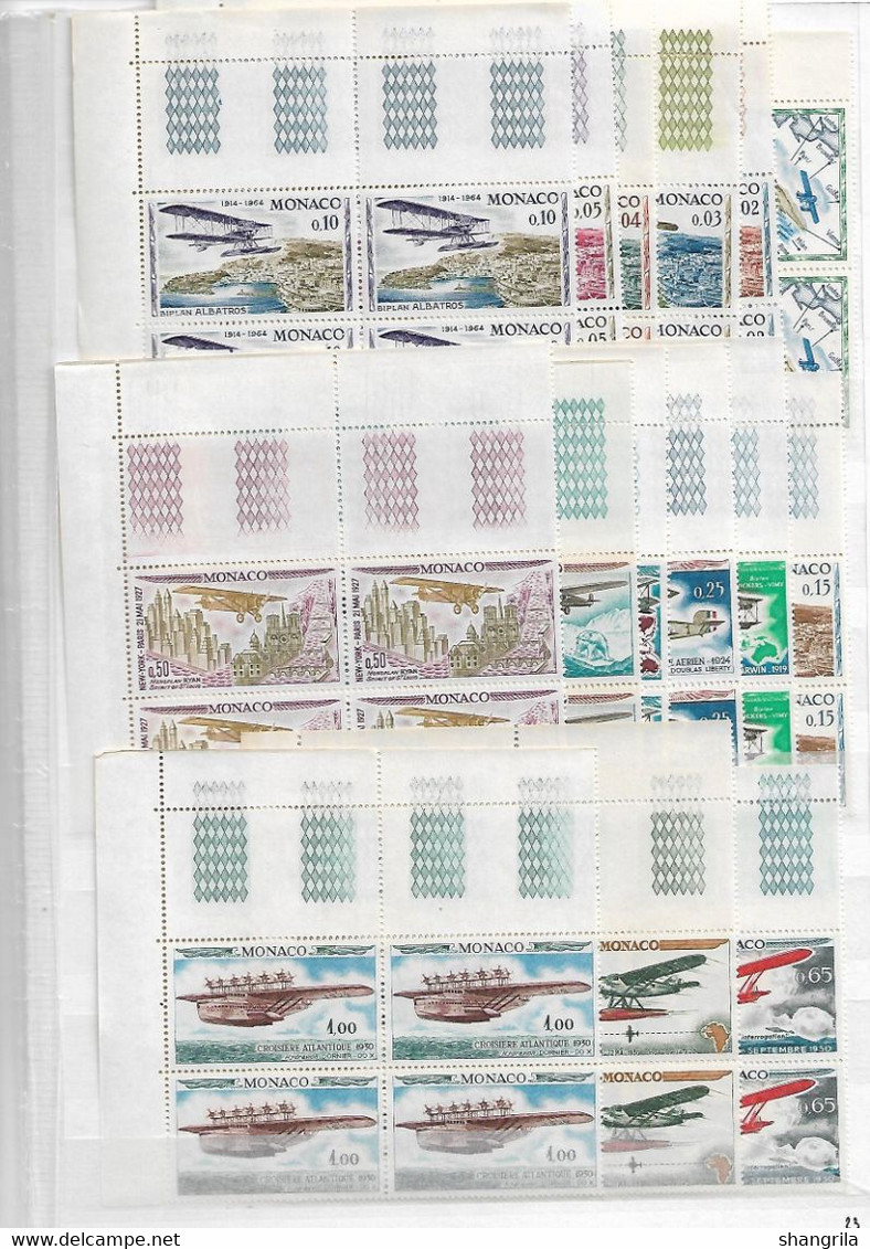 PDB 159      Monaco  lot de timbres pour étude échanges …