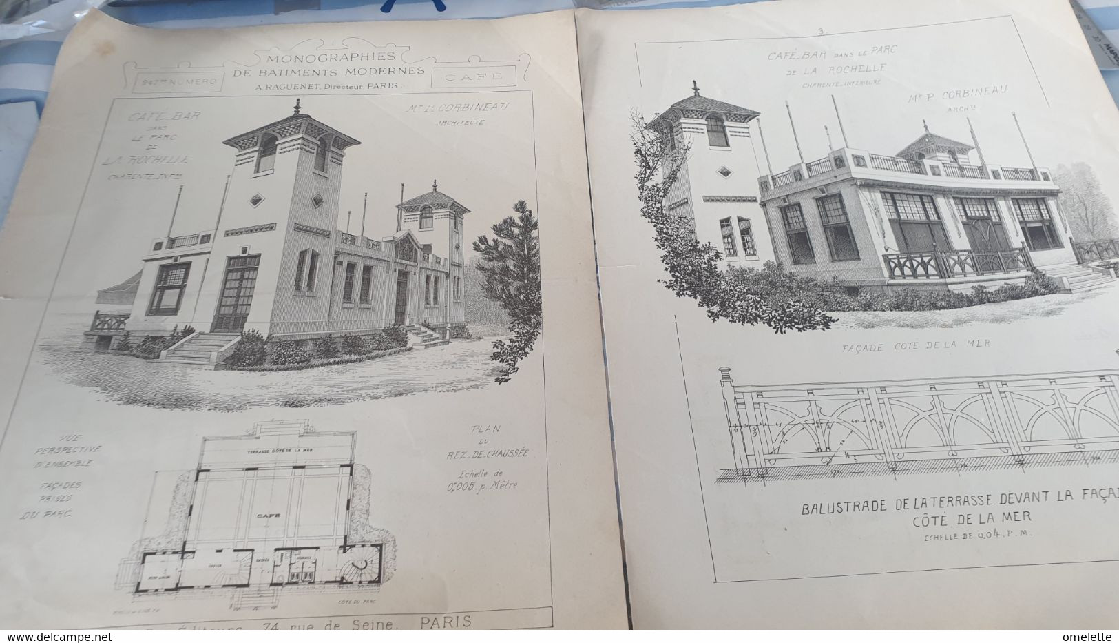 LA ROCHELLE /CAFE BAR DANS LE PARC /MONOGRAPHIE DE BATIMENTS MODERNES - Architecture