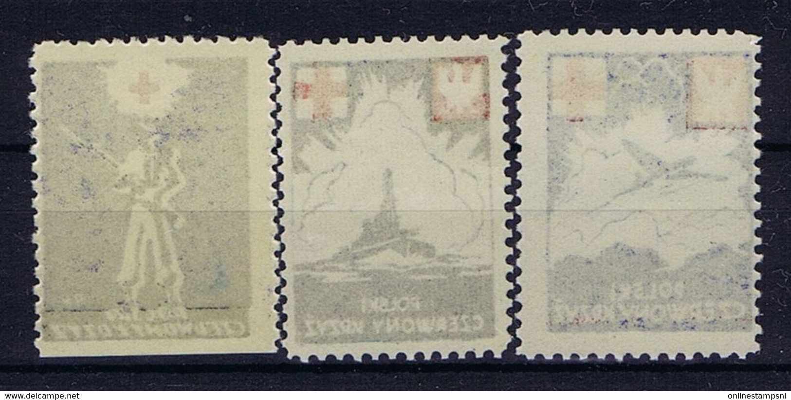 Poland: WW II Red Cross Stamps, MNH/** - Unused Stamps