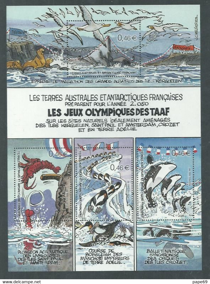 TAAF B. F.  N° 7 XX Série Collection Jeunesse : Les Jeux Olympiques Des TAAF,  Le Bloc  Sans Charnière, TB - Blocks & Sheetlets