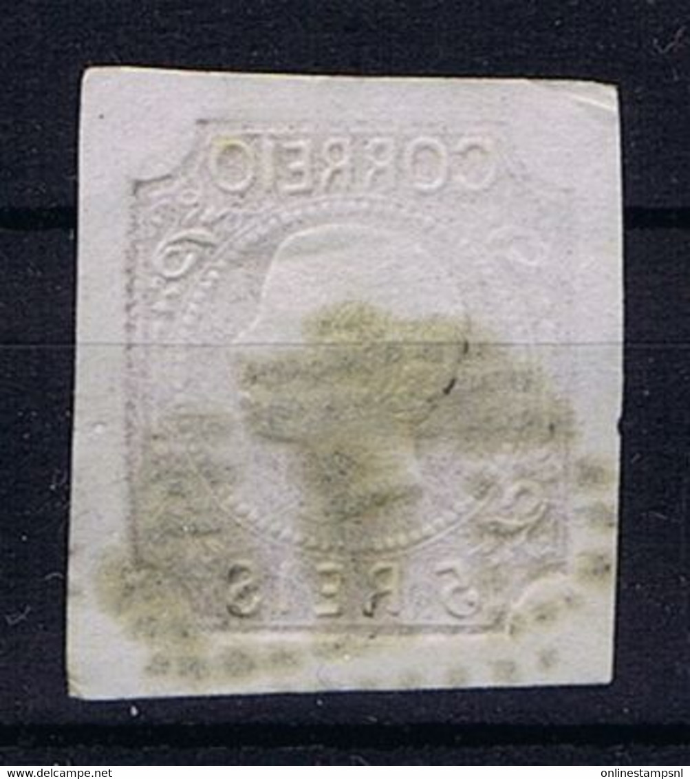 Portugal: Mi 9 Used  Thin Paper - Used Stamps