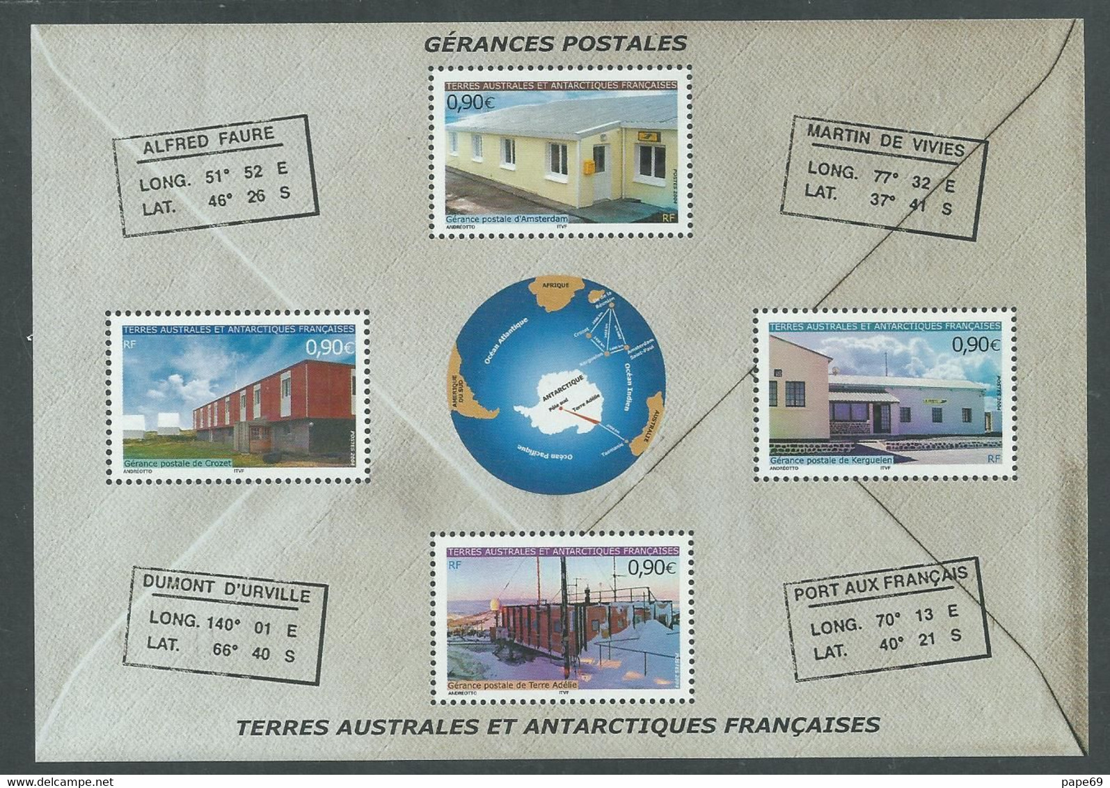 TAAF B. F.  N° 11 XX Gérances Postales  Le Bloc  Sans Charnière, TB - Blocks & Sheetlets