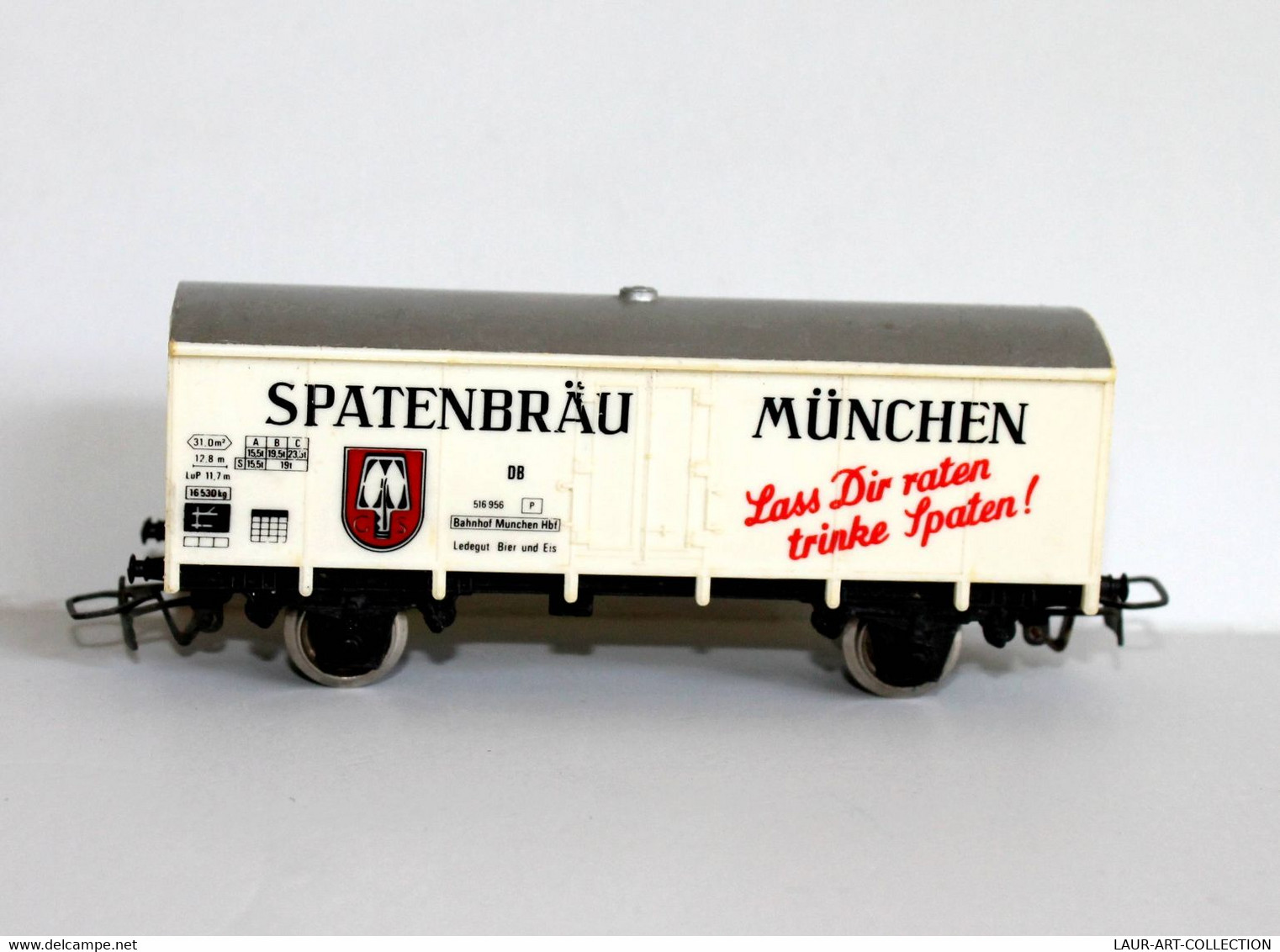 JOUEF - WAGON MARCHANDISE / FOURGON ESSIEUX - HO - SPATENBRAU MUNCHEN DB 516 95 - MINIATURE FERROVIAIRE TRAIN (2105.112) - Wagons Marchandises