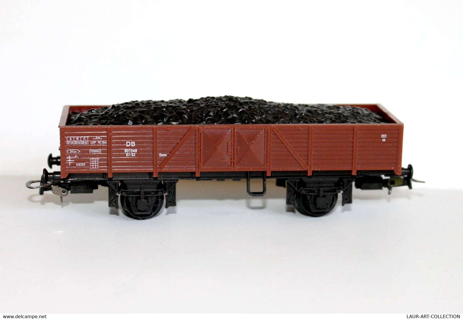 WAGON TOMBEREAU AVEC DECOR MARCHANDISES - HO - DB 801048 EI-32 - MINIATURE FERROVIAIRE TRAIN (2105.113) - Goods Waggons (wagons)