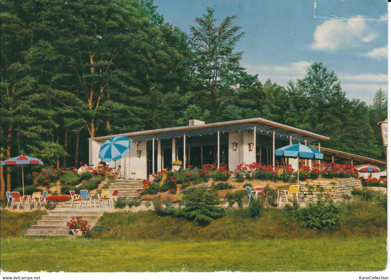 Krainhagen Bei Bückeburg, Café Restaurant „Die Berghütte“, Gelaufen 1963, Kleiner Einriss Oben - Bueckeburg