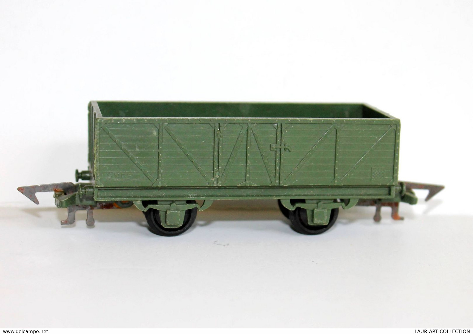 JOUEF - WAGON MARCHANDISE / TOMBEREAU - A ESSIEUX - HO - SNCF - VERT - MINIATURE FERROVIAIRE TRAIN (2105.117) - Goods Waggons (wagons)