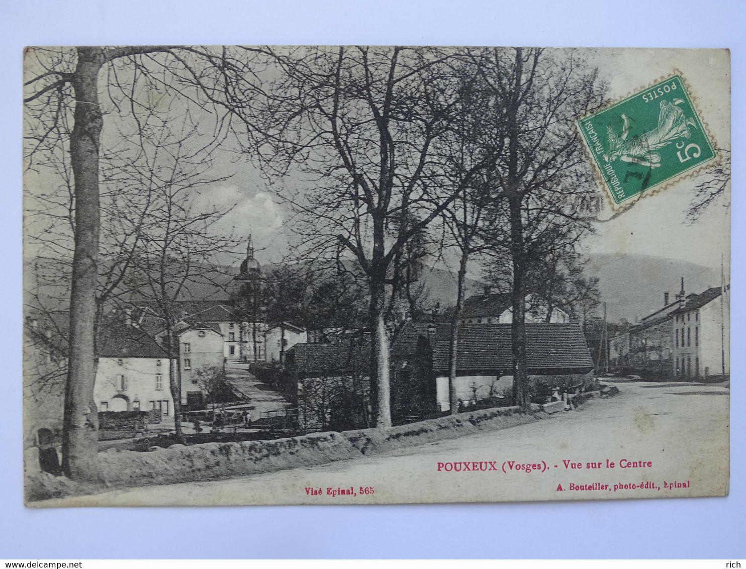 CP 88 VOSGES - POUXEUX - Vue Sur Le Centre - Pouxeux Eloyes