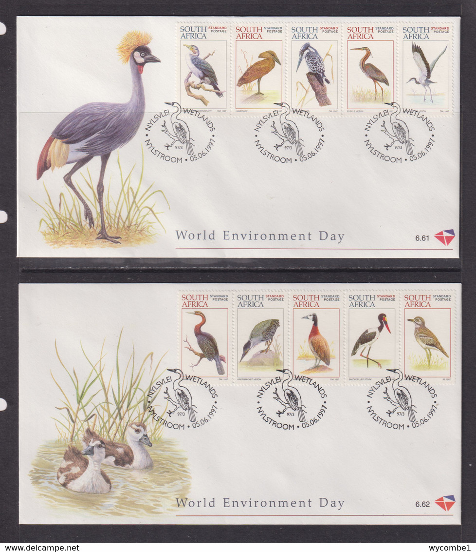 SOUTH AFRICA - 1997 Birds FDC X 2 - Cartas & Documentos