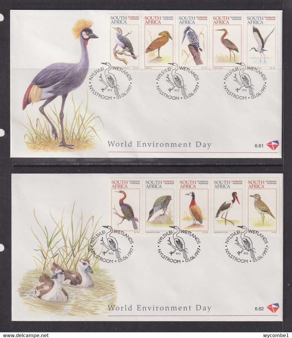 SOUTH AFRICA - 1997 Birds FDC X 2 - Brieven En Documenten