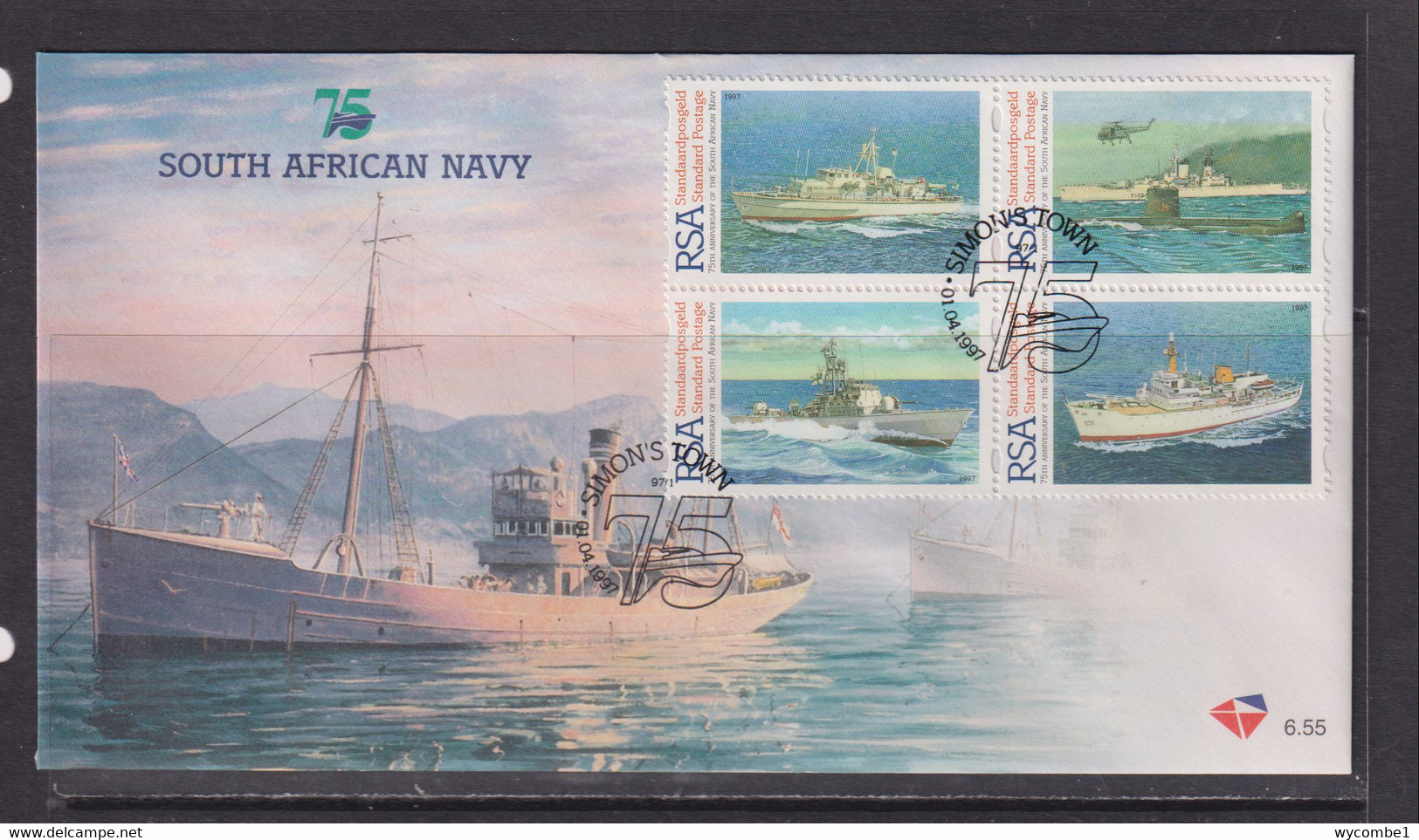 SOUTH AFRICA - 1997 South African Navy FDC - Covers & Documents