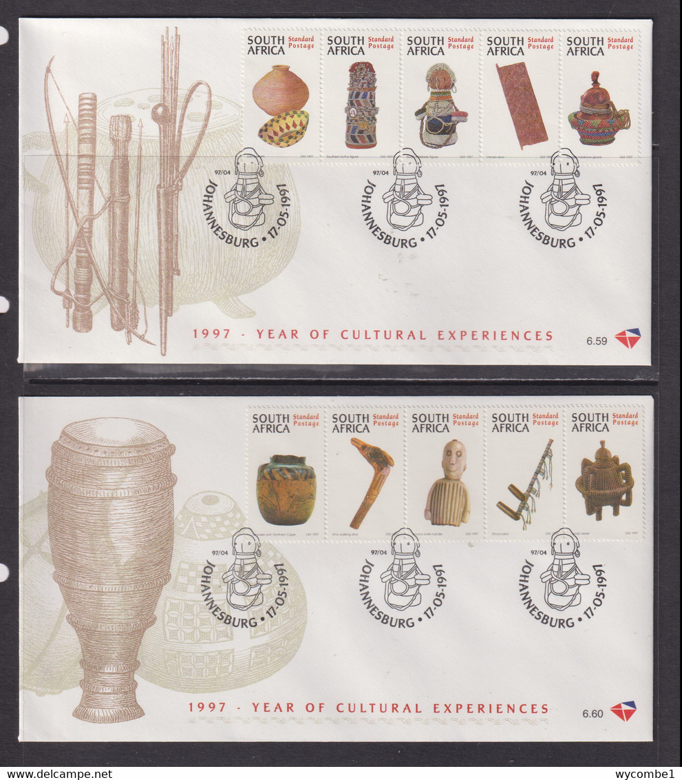 SOUTH AFRICA - 1997 Cultural Experiences FDC X 2 - Lettres & Documents